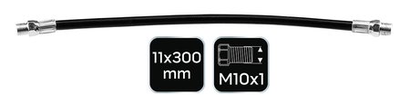 Wężyk giętki do smarownic 11 x 300 mm