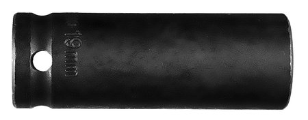 Nasadka udarowa 1/2" długa, 19 x 78mm , Cr-Mo