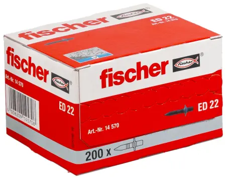 Fischer Gwóźdź Hartowany do Betonu ED 22 (200 szt.) 14570