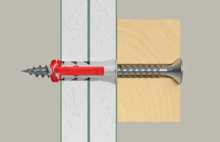 Fischer Kołek Uniwersalny DuoPower 5x25 S z Wkrętem (50 szt.) 535458