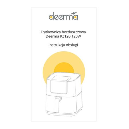 Frytkownica beztłuszczowa Deerma  KZ120 1700W
