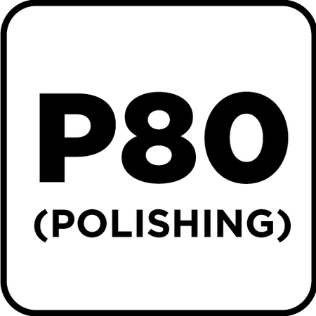 Krążki ścierne na rzep 150 mm, P80, 5 szt., z 8 otworami