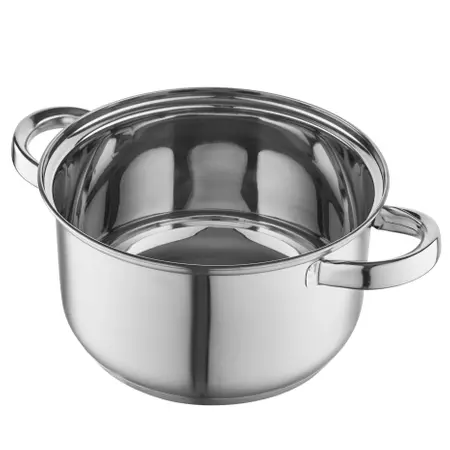 Komplet garnków ze stali nierdzewnej Polpo 8 elementów