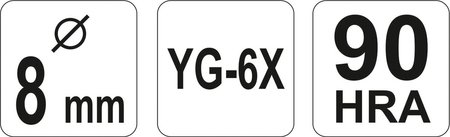 WIERTŁO DO SZKŁA I CERAMIKI 8MM