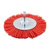 Szczotka nylonowa tarczowa 100 mm, z trzpieniem 6 mm