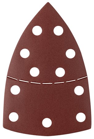 Papiery ścierne na rzep, żelazko 102 x 152 mm, P240, 5 szt., z 11 otworami