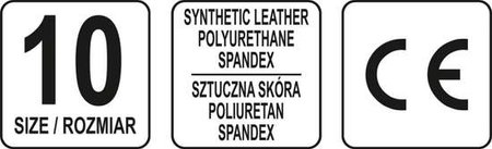 RĘKAWICE BEZ PALCÓW ROZMIAR 10