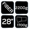 Siekiera rozłupująca 2200 g, obuch 1700 g, 28"