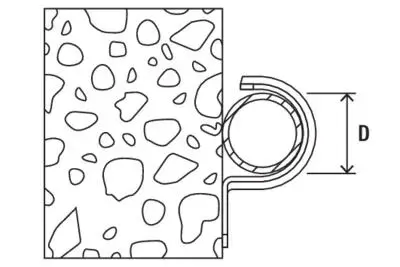 Fischer BSM 25 Uchwyt Rurowy Metalowy Jednostronny (50 szt.) 90839