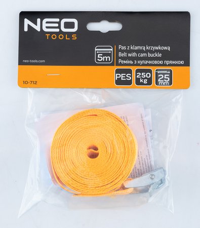 Pas z klamrą krzywkową 25 mm x 5 m 1 szt.