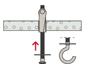 Fischer KD 8 Mocowanie Uchylne "Parasolka" M8x100 (20 szt.) 80178