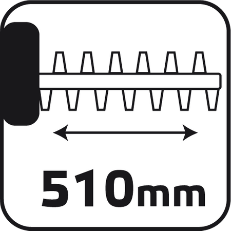 Nożyce do żywopłotu 600W, szerokość cięcia 450 mm