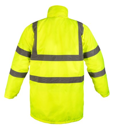 Kurtka robocza ostrzegawcza 5w1, ocieplana, żółta, rozmiar XXL