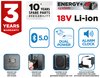 Radio budowlane akumulatorowo-sieciowe Graphite Energy+ 18V  bez akumulatora