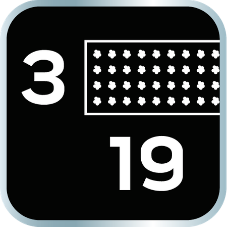 Szczotka druciana, drut nierdzewny, 3x19 rzędów, ze skrobakiem