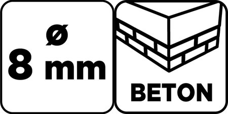 Wiertło do betonu 8 x 120 mm, szlifowane