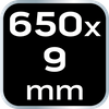 Opaski zaciskowe EXTREME 9.0 × 650 mm, białe, 50 szt.