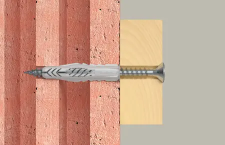 Fischer Kołek Uniwersalny Długi UX 6x50 R z Kołnierzem (100 szt.) 72095