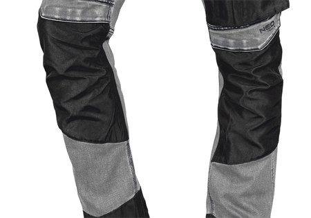 Spodnie robocze DENIM, wzmocnienia Oxford, szare, rozmiar L