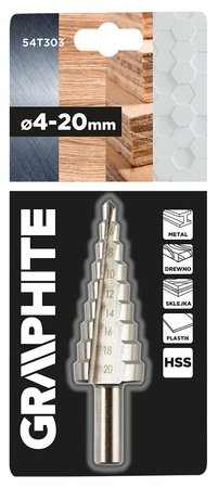 Wiertło stopniowe 4-20 mm