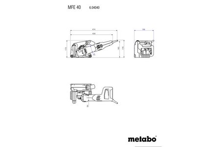 BRUZDOWNICA MFE 40 + 2 TARCZE 125MM (628559000)