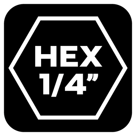 Adapter z 1/4" HEX na 1/4" KWADRAT