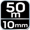 Taśma miernicza stalowa 50 m x 10 mm
