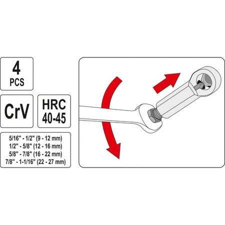ZESTAW PRZECINAKÓW DO NAKRĘTEK 4CZ.
