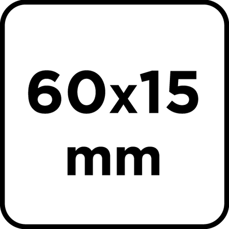 Ściernica listkowa trzpieniowa 60 x 15 x 6 mm, P80