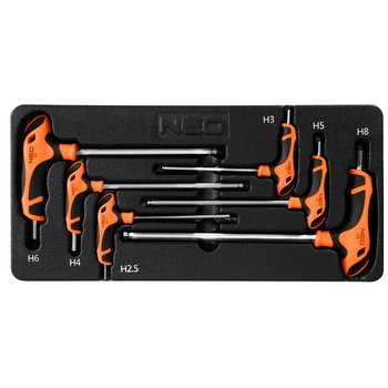 Klucze Hex 6 szt. wkładka