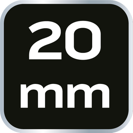 Nasadka sześciokątna długa 1/2", 20 mm