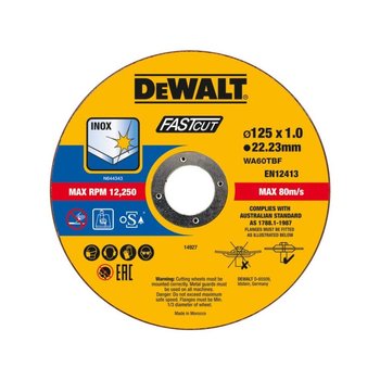 TARCZA TNĄCA INOX 125*22,2*1MM 1PC