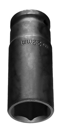 Nasadka udarowa 1/2" długa, 22 x 78mm , Cr-Mo