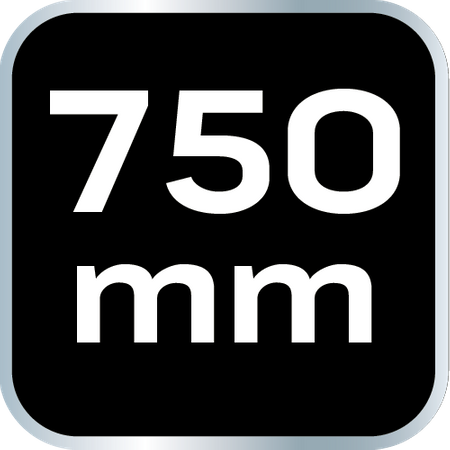 Przymiar liniowy 75 cm, stal nierdzewna