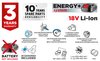 Mieszarka akumulatorowa bezszczotkowa Energy+ 18V, obroty: I: 250-400 min-1, II: 350-650 min⁻¹
