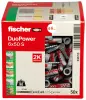 Fischer Kołek Uniwersalny Długi DuoPower 6x50 S z Wkrętem (50 szt.) 538255