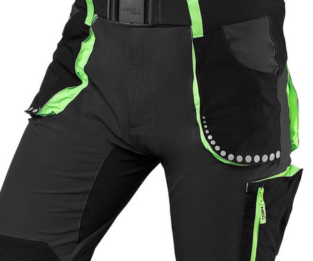 Spodnie robocze PREMIUM,4 way stretch, czarne, rozmiar XXL