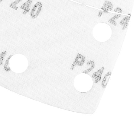 Papiery ścierne na rzep, żelazko 102 x 152 mm, P240, 5 szt., z 11 otworami