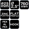 Sprężyna do gięcia rur PEX 25 x 760 mm