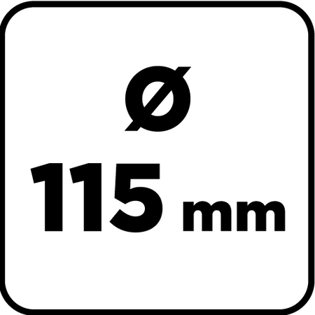 Szczotka druciana tarczowa 115 mm, drut karbowany, stalowy, M14