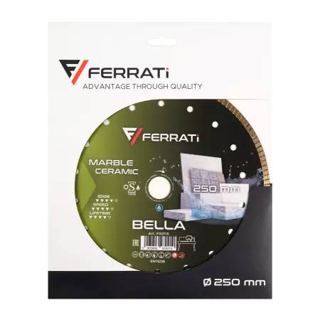 Ferrati BELLA tarcza diamentowa tnąca 250mm