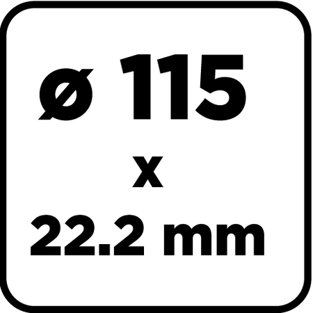 Tarcza diamentowa do cięcia segmentowa, 115 x 22.2 mm, na sucho i mokro