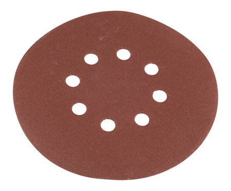 Krążki ścierne na rzep 150 mm, P180, 5 szt., z 8 otworami