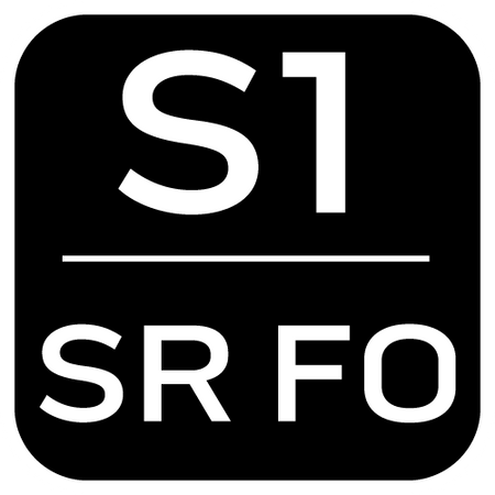 Półbuty robocze S1 SR FO, stalowy podnosek, rozmiar 41