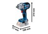 KLUCZ UDAROWY AKUMULATOROWY 1/2'' GDS 18V-450PC 2*4.0AH
