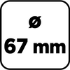 Otwornica wolframowa 67 mm
