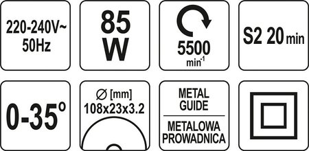 OSTRZAŁKA DO ŁAŃCUCHÓW 85W