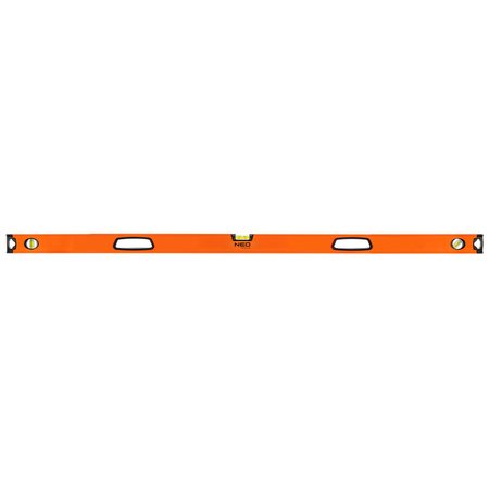 Poziomnica aluminiowa z uchwytem, 3 libelle, magnes, frezowana dolna powierzchnia, 150 cm