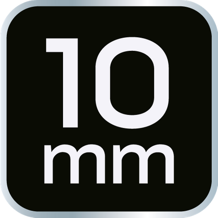 Nasadka udarowa 1/2", 10 x 38mm, Cr-Mo