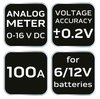 Tester akumulatorów 100 A, 6/12 V - analogowy